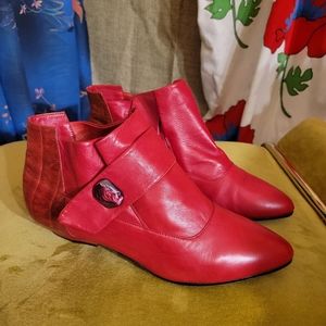 Vintage 80s Italian Leather booties